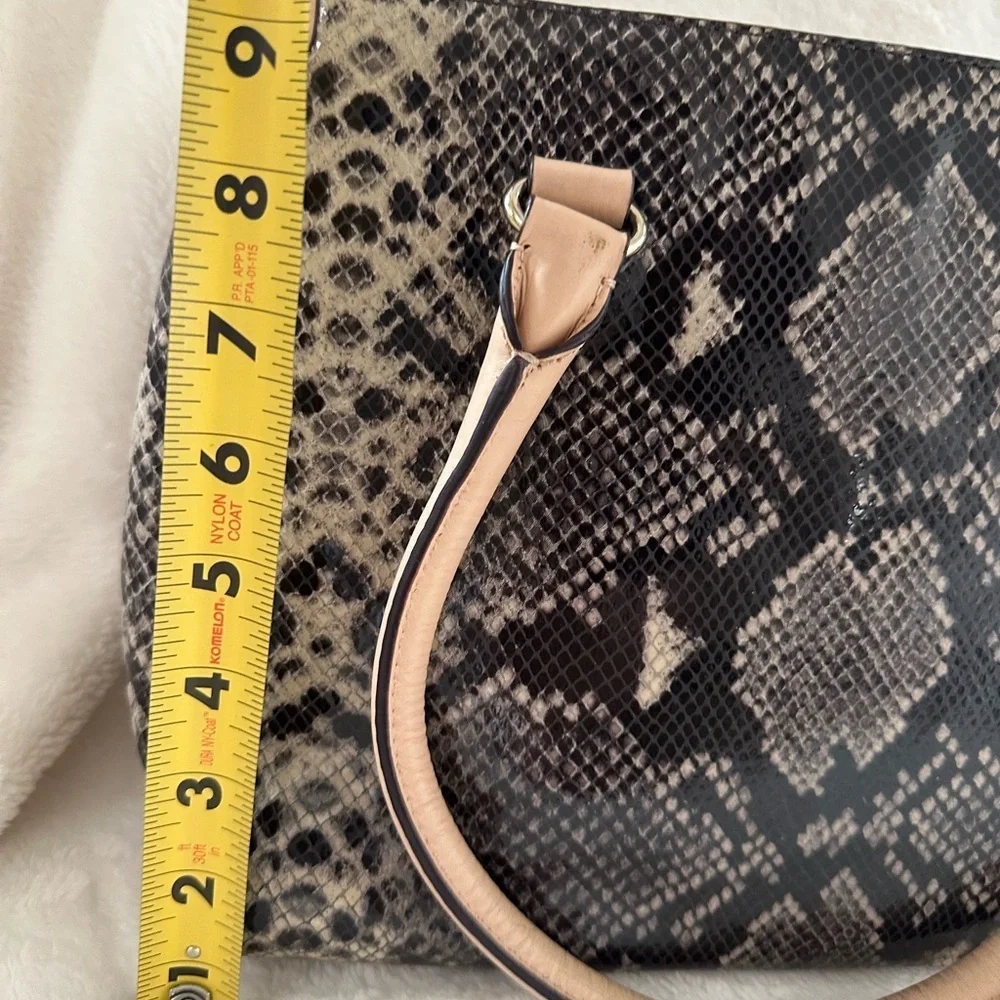 Kate Spade Beige and Black Snake Pattern Tote
